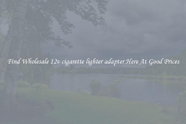 Find Wholesale 12v cigarette lighter adapter Here At Good Prices
