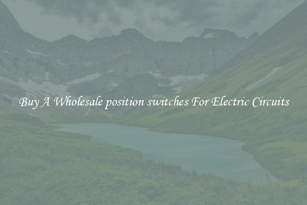 Buy A Wholesale position switches For Electric Circuits