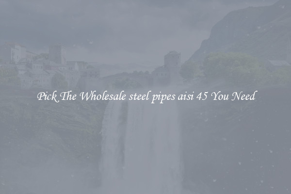 Pick The Wholesale steel pipes aisi 45 You Need