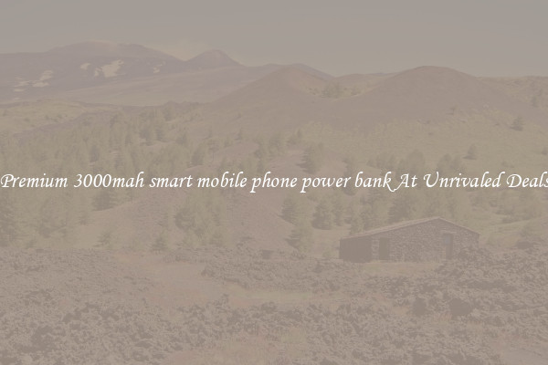Premium 3000mah smart mobile phone power bank At Unrivaled Deals