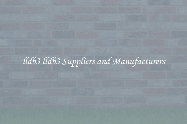 lldb3 lldb3 Suppliers and Manufacturers