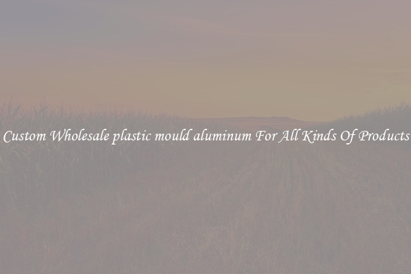 Custom Wholesale plastic mould aluminum For All Kinds Of Products