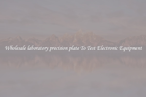 Wholesale laboratory precision plate To Test Electronic Equipment