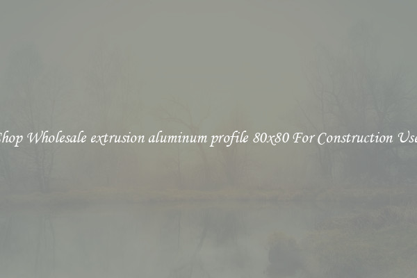 Shop Wholesale extrusion aluminum profile 80x80 For Construction Uses