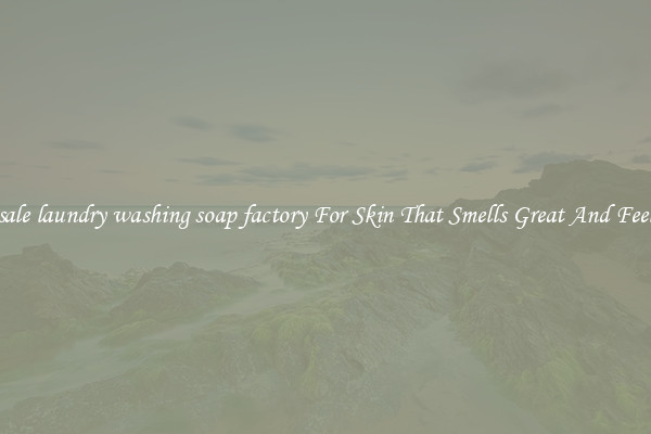 Wholesale laundry washing soap factory For Skin That Smells Great And Feels Good